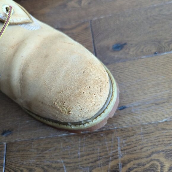 Timberland Men 8 M 6” Classic Work Boots Nubuck Leather Beige Primaloft 400gm - Picture 12 of 13